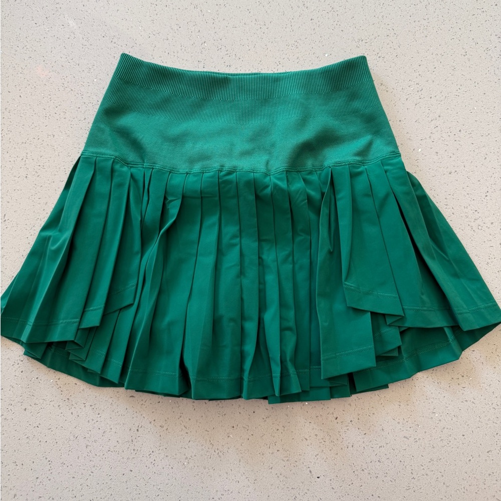 NWT Wilson Courtside Green Midtown Wrap Tennis Skirt
